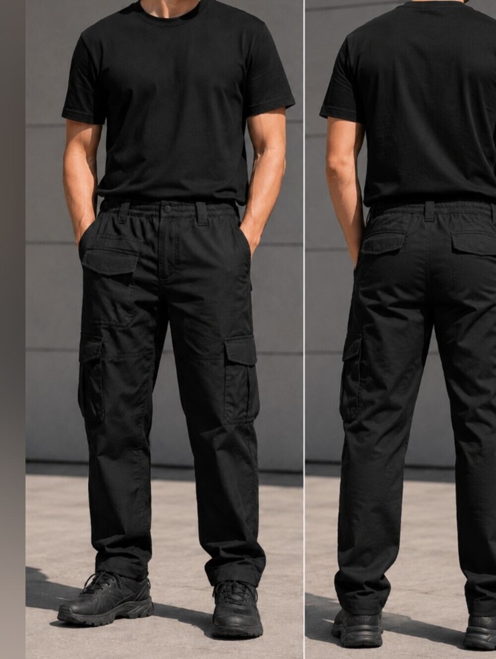 NWT Travels Together With You Men's Cargo Work Pants  Multi Pockets Rings 32W30L